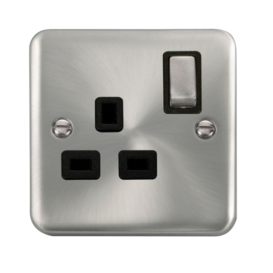 DPSC535BK Deco Plus 13A Ingot 1 Gang DP Switched S