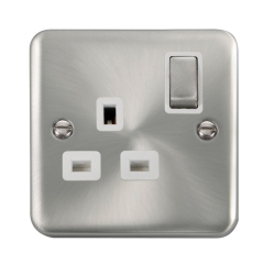 DPSC535WH Deco Plus 13A Ingot 1 Gang DP Switched S