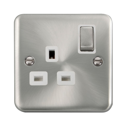 DPSC535WH Deco Plus 13A Ingot 1 Gang DP Switched S