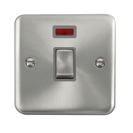 DPSC723GY Deco Plus 20A Ingot Double Pole Plate Sw