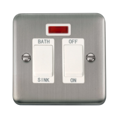DPSS024WH Deco Plus 20A DP Sink/Bath Switch With N