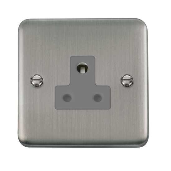 DPSS038GY Deco Plus 5A Round Pin Socket Outlet