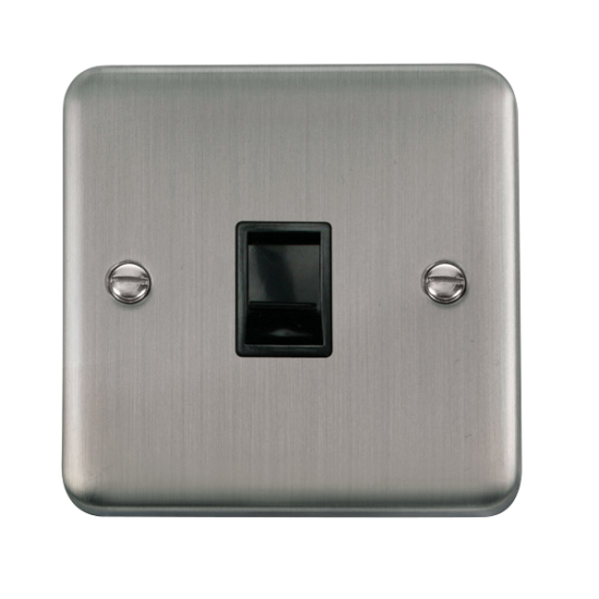 DPSS115BK Deco Plus Single RJ11 (Irish/US) Outlet