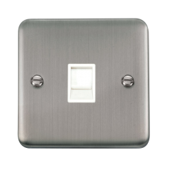 DPSS115WH Deco Plus Single RJ11 (Irish/US) Outlet