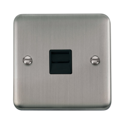 DPSS125BK Deco Plus Single Telephone Outlet - Seco