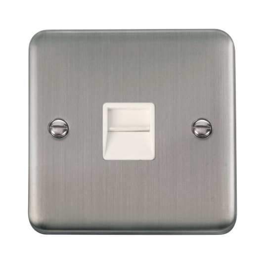 DPSS125WH Deco Plus Single Telephone Outlet - Seco