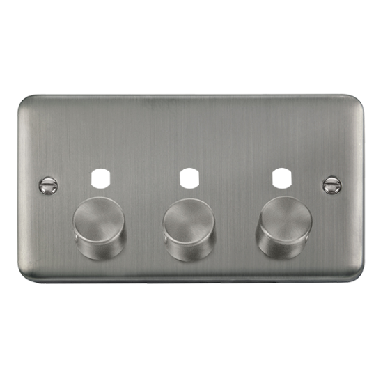 DPSS153PL Deco Plus DPSS 3 GANG DOUBLE DIMMER PLAT