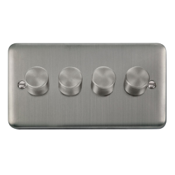 DPSS154 Deco Plus 4 Gang 2 Way 400Va Dimmer Switch
