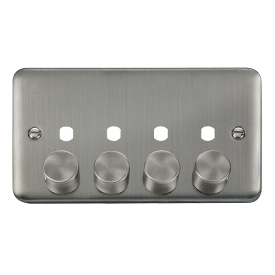DPSS154PL Deco Plus DPSS 4 GANG DOUBLE DIMMER PLAT