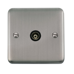 DPSS158BK Deco Plus Single Isolated Coaxial Outlet