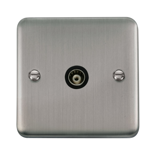 DPSS158BK Deco Plus Single Isolated Coaxial Outlet