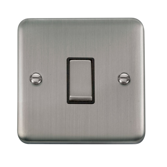 DPSS411BK Deco Plus 10AX Ingot 1 Gang 2 Way Plate