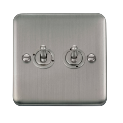 DPSS422 Deco Plus 10AX 2 Gang 2 Way Toggle Switch