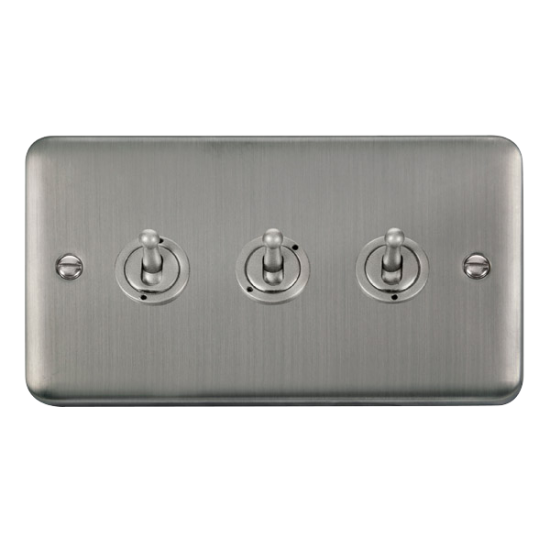 DPSS423 Deco Plus 10AX 3 Gang 2 Way Toggle Switch