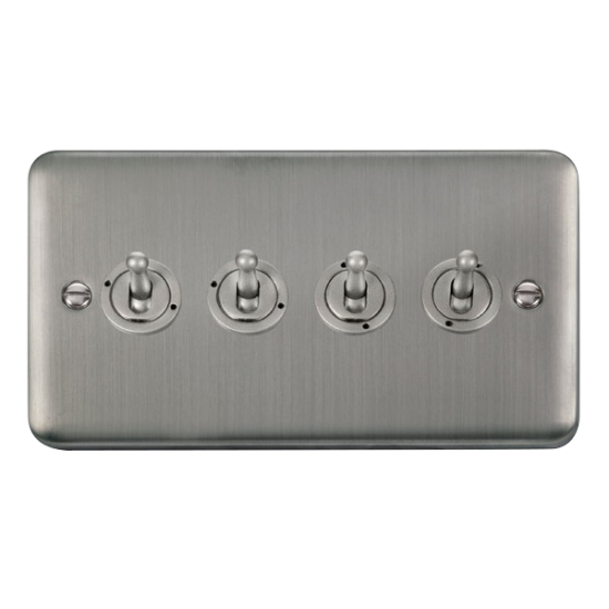 DPSS424 Deco Plus 10AX 4 Gang 2 Way Toggle Switch