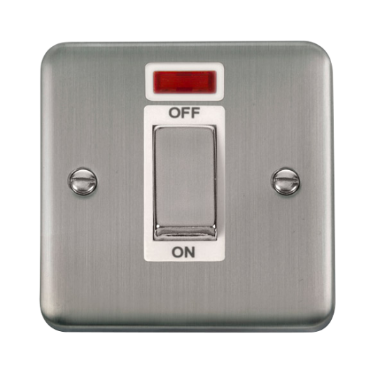 DPSS501WH Deco Plus 45A Ingot 1 Gang DP Switch Wit