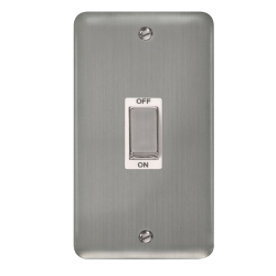 DPSS502WH Deco Plus 45A Ingot 2 Gang DP Switch