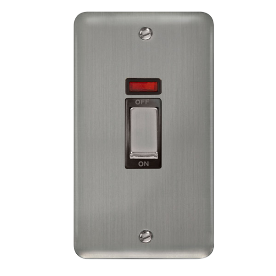DPSS503BK Deco Plus 45A Ingot 2 Gang DP Switch Wit