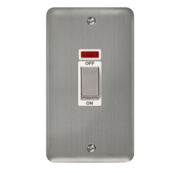 DPSS503WH Deco Plus 45A Ingot 2 Gang DP Switch Wit
