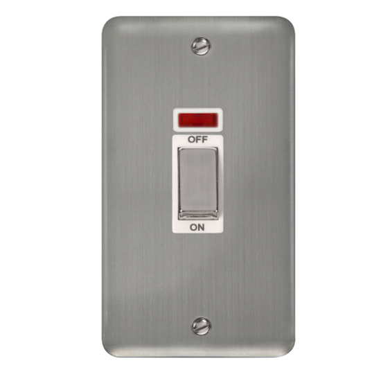 DPSS503WH Deco Plus 45A Ingot 2 Gang DP Switch Wit
