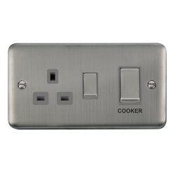 DPSS504GY Deco Plus 50A Ingot 2 Gang Double Pole S