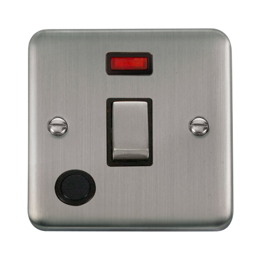 DPSS523BK Deco Plus 20A Ingot DP Switch With Neon