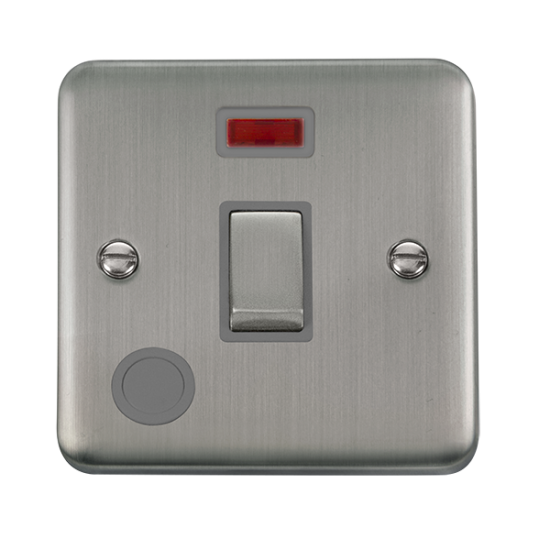 DPSS523GY Deco Plus 20A Ingot Double Pole Plate Sw