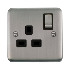 DPSS535BK Deco Plus 13A Ingot 1 Gang DP Switched S