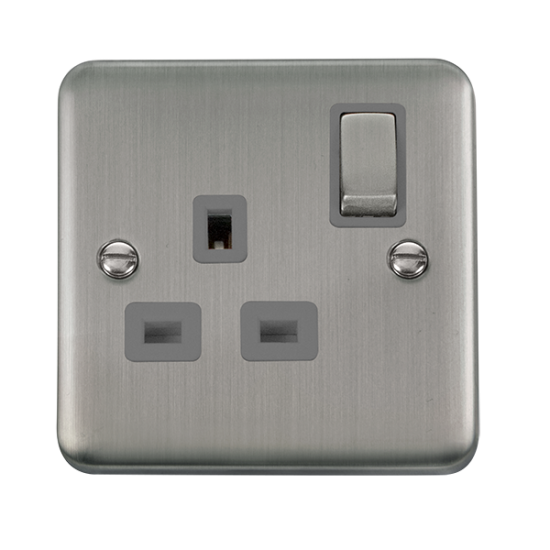 DPSS535GY Deco Plus 13A Ingot 1 Gang Double Pole S
