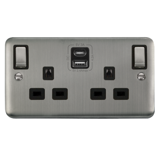 DPSS586BK Deco Plus 2G 13A SW SKT 4.2A A&C USB ING
