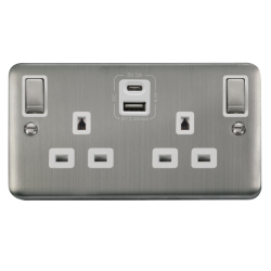 DPSS586WH Deco Plus 2G 13A SW SKT 4.2A A&C USB ING