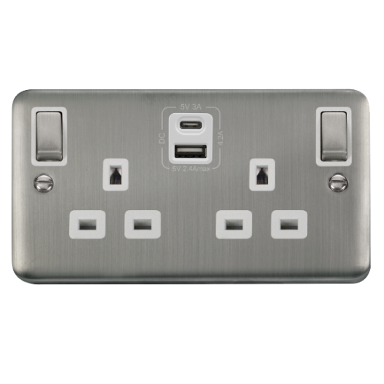 DPSS586WH Deco Plus 2G 13A SW SKT 4.2A A&C USB ING