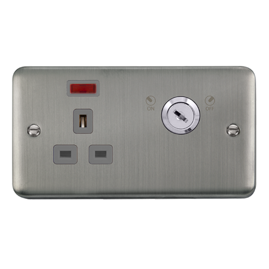 DPSS655GY Deco Plus 13A Ingot 1 Gang Double Pole K