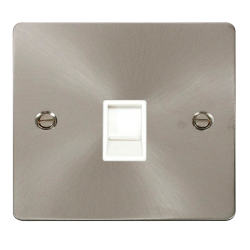 Scolmore Click Define FPBS115WH  Single RJ11 Socke