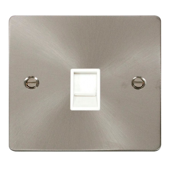 Scolmore Click Define FPBS115WH  Single RJ11 Socke
