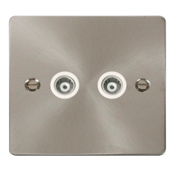 Scolmore Click Define FPBS159WH  2 Gang Isolated C