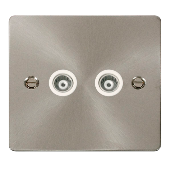 Scolmore Click Define FPBS159WH  2 Gang Isolated C