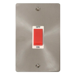 Scolmore Click Define FPBS202WH  2 Gang 45A DP Swi