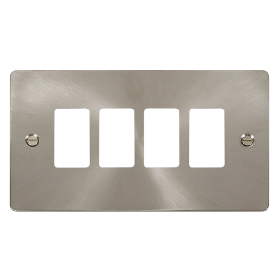 Scolmore Click Define FPBS20404  4 Gang GridPro Fr
