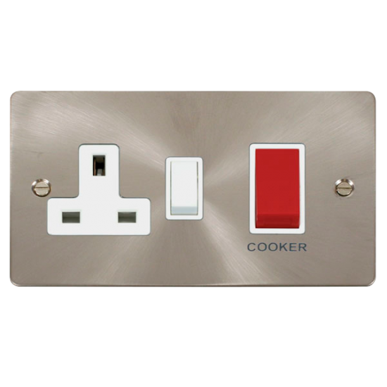 Scolmore Click Define FPBS204WH  45A DP Switch + 1