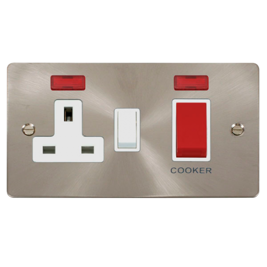Scolmore Click Define FPBS205WH  45A DP Switch + 1