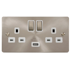 Scolmore Click Define FPBS570WH  Brushed Stainless