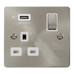 Scolmore Click Define FPBS571UWH  1G SKT USB 2.1A