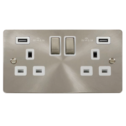 Scolmore Click Define FPBS580WH  13A Ingot 2 Gang