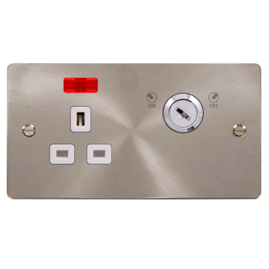 Scolmore Click Define FPBS655WH  13A 1G DP LOCKABL