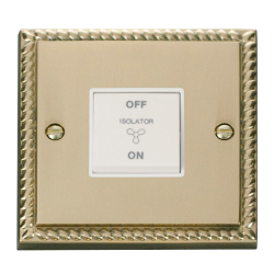 GCBR020WH Deco 10A 1 Gang 3 Pole Fan Isolation Swi