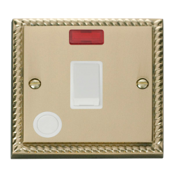 GCBR023WH Deco 20A 1 Gang DP Switch With Flex Outl