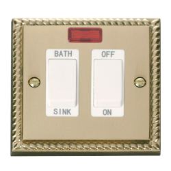GCBR024WH Deco 20A DP Sink/Bath Switch - White