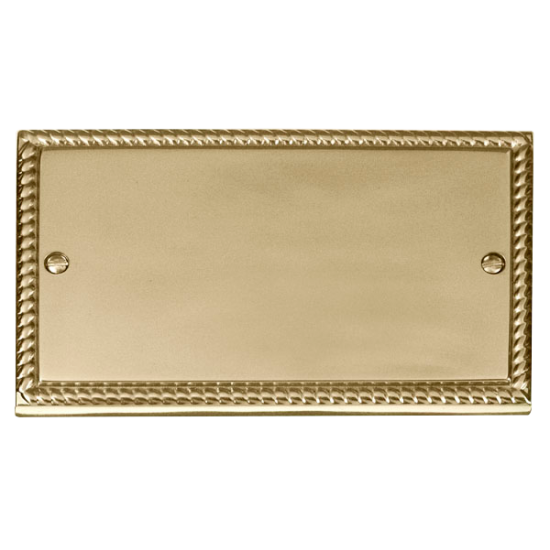 Scolmore GCBR061 Deco 2 Gang Blank Plate