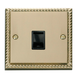 GCBR115BK Deco Single RJ11 Socket  (Ireland/USA) -
